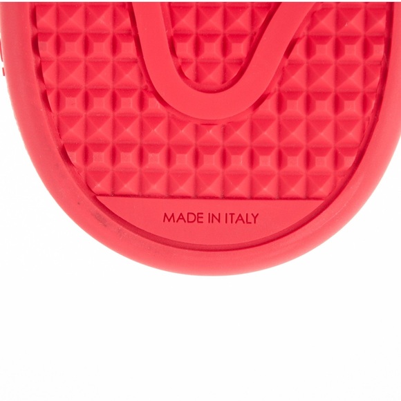 Like new! Louis Vuitton Damier Infini Frontrow rouge 'Red Checkered' sneakers - Picture 6 of 8